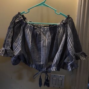 Striped crop top
